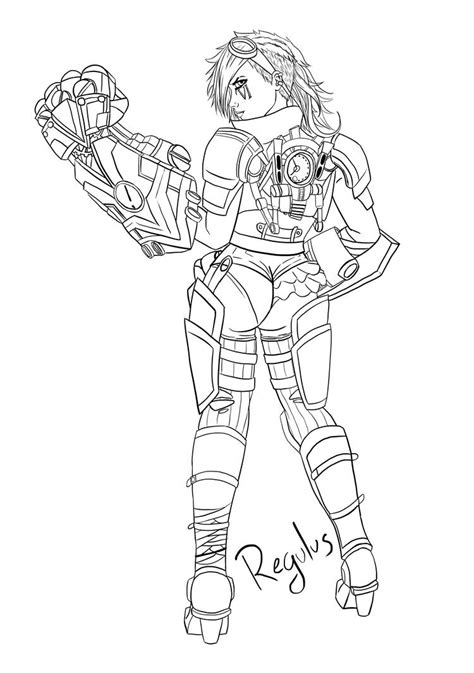 [WIP] Vi (League of Legends) lineart by r3gulus on DeviantArt