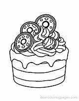 Cake Coloring Pages  34 Free Printable sketch template