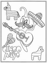 Printable Cinco De Mayo Coloring Pages  Word Searches sketch template