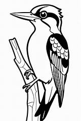 9 Woodpecker Coloring Pages For Kids  ShadeMaze sketch template