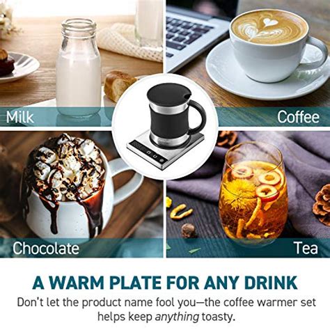 COSORI Coffee Mug Warmer & Mug Set Touch Tech & LED Backlit Display Electric 24Watt Beverage Cup ...