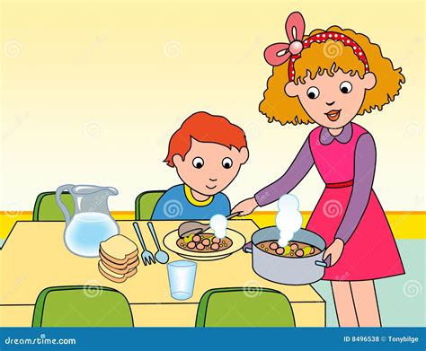 Serve Food Clipart