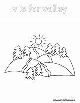 Valley Coloring Page  PrimaryLearningOrg sketch template