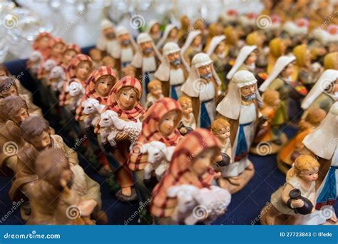 Christmas crib decorations stock image. Image of ceramic - 27723843