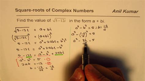 How to find Square Root of Complex Number - YouTube