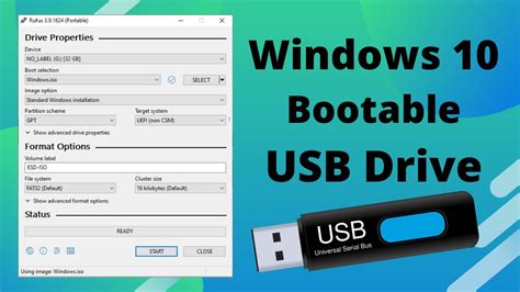 Create windows 10 bootable usb with iso - hoolisolution