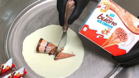 kinder bueno Ice Cream Cone - Ice Cream Rolls | how to make delicious kinder bueno Ice Cream ...