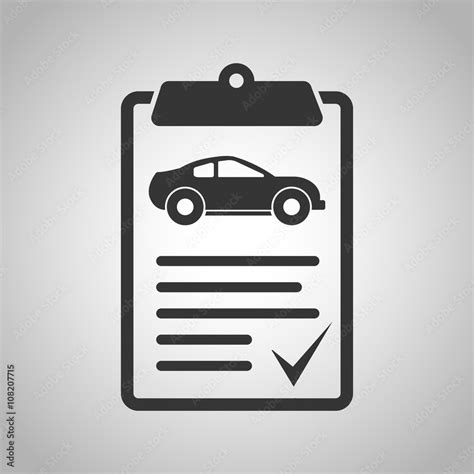 vehicle inspection icon Stock Vector | Adobe Stock