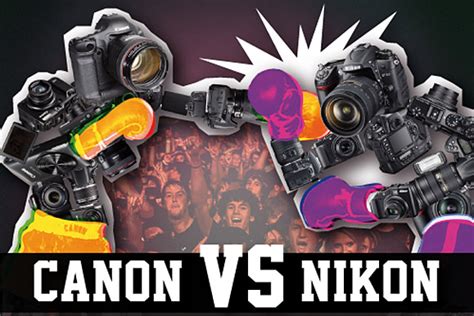 DSLR: Canon VS Nikon Infographic