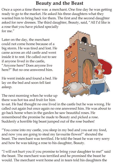 Beauty And The Beast Short Story With Pictures Pdf - Story Guest