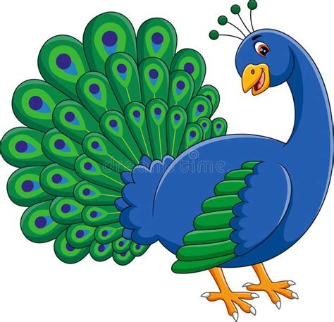 Cute peacock. Illustration of Cute peacock cartoon , #spon, #peacock, # ...