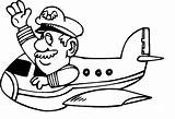 Pilot Coloring Pages  Best For Kids sketch template