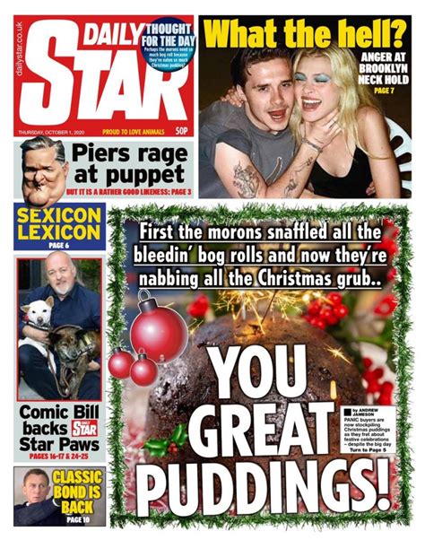 Daily Star Front Page 1st of October 2020 - Tomorrow's Papers Today!