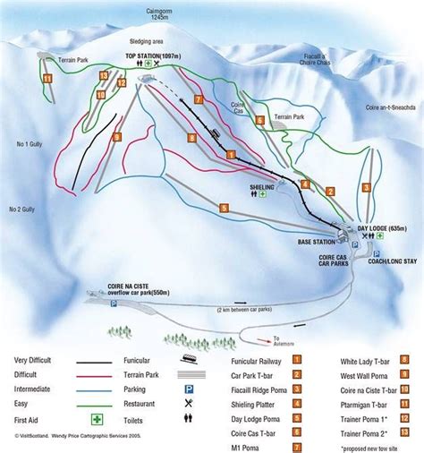 Cairngorm Mountain Trail map - Freeride