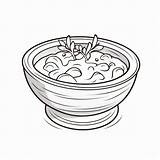 Premium Photo  Soup Coloring Page Simple Line Art Of Broth In Bowl sketch template