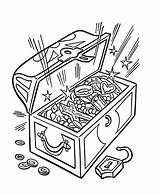 Treasure Chest To Color Coloring Page  Free Printable Pages sketch template