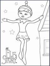 30 Free Printable Elf On The Shelf Coloring Pages sketch template