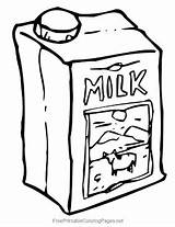 Milk Coloring Carton Pages Clipart Colouring Outline Drawing Gallon Jug  sketch template