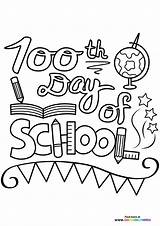 100th Day Of School  Coloring Pages For Kids sketch template