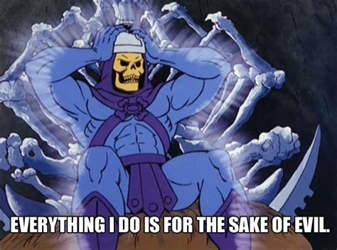 Any time someone asks you why you're doing something: | Skeletor quotes ...