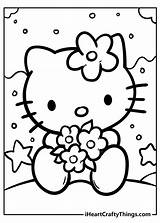 Hello Kitty Coloring Pages Easy sketch template