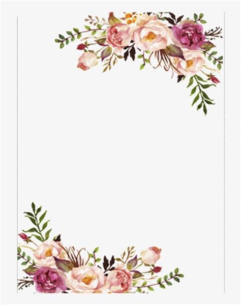 Download @çikolatadenizi - Floral Wedding Invitation Border PNG image for free. Search ...