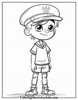 Sailor Coloring Pages Free PDF Printables  Sheets For Kids sketch template