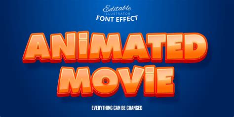 Animated Movie Text Effect 963983 Vector Art at Vecteezy