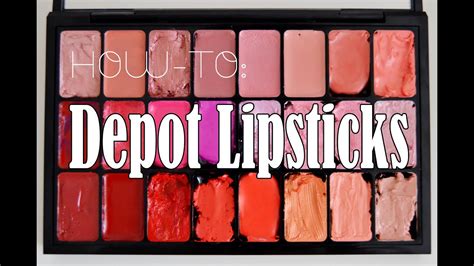 How to Depot Lipsticks in to New MAC lipstick Palette - YouTube