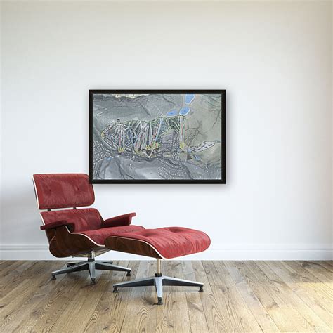 Holimont New York Ski Resort Map Wall Art - Jesse Plautz