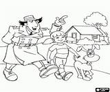 Inspector Gadget Penny And The Dog coloring Page Printable Game sketch template