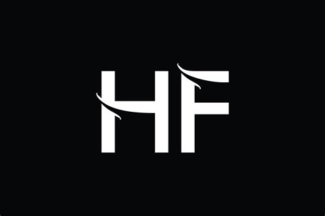 HF Monogram Logo Design By Vectorseller | TheHungryJPEG