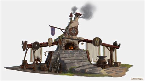 ArtStation - Blacksmith Forge - Concept Art