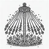 Beautiful Maypole coloring Page  Download Print Or Color Online For Free sketch template