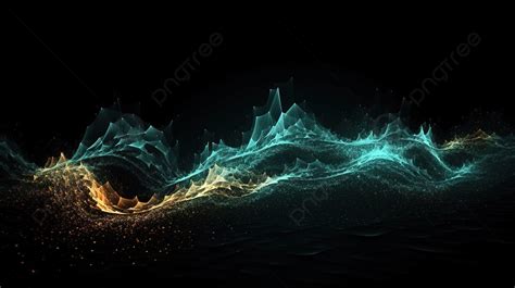 Abstract Wave Animated Gif Background, 3d Abstract Particle Wave ...