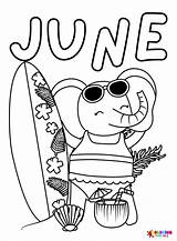 June Coloring Pages Printable For Free Download sketch template