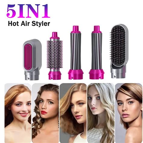 IAS In Multifunctional Hair Dryer Styling Tool, Detachable 5-in-1 Multi-head Hot Air Comb ...