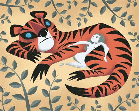 Tiger Lady on Behance | Animal illustration, Illustration, Cat art