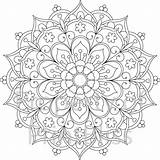 Flower Mandala Printable Coloring Page  Etsy Abstract coloring Pages sketch template
