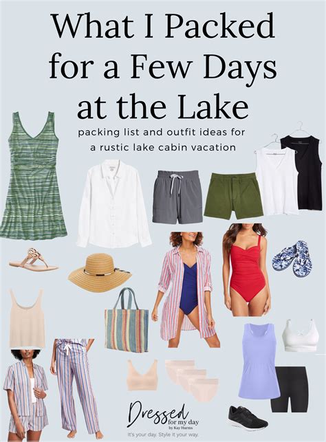 What I Packed for a Few Days at the Lake - Dressed for My Day | River outfit, Lake outfit, River ...