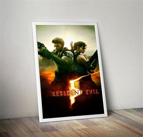 Resident Evil 5 Poster Resident Evil Video Game Poster Gaming Poster Game Poster Gamer Poster ...