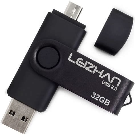 2018 Black 64gb OTG Micro USB Flash Drive 16gb USB Stick Pen Drive 32gb ...