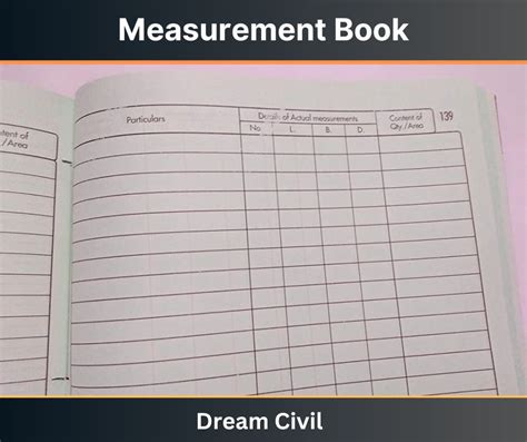 Measurement Book : Way to Write, Use, Format, Procedure & Measurement ...