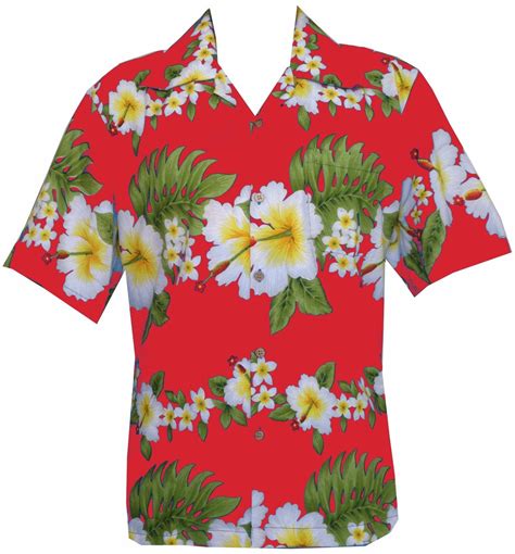 Hawaiian Shirt Mens Hibiscus Floral Print Aloha Party Beach Camp | eBay