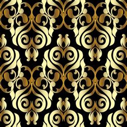 Baroque gold 3d seamless pattern Royalty Free Vector Image