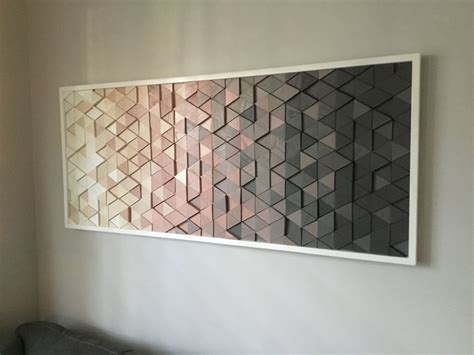Wood Wall Art/ Elias/geometric Wood Art Dimensional Mid - Etsy | Reclaimed wood wall art ...