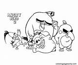Angry Birds And The Slingshot Coloring Pages  sketch template