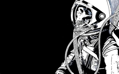 HD wallpaper: artwork, skeleton, skull, astronaut | Wallpaper Flare