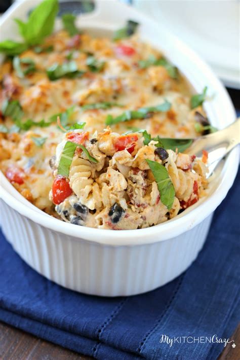 Mediterranean Chicken Pasta Bake - My Kitchen Craze