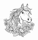 Horse Coloring Pages For Girls sketch template